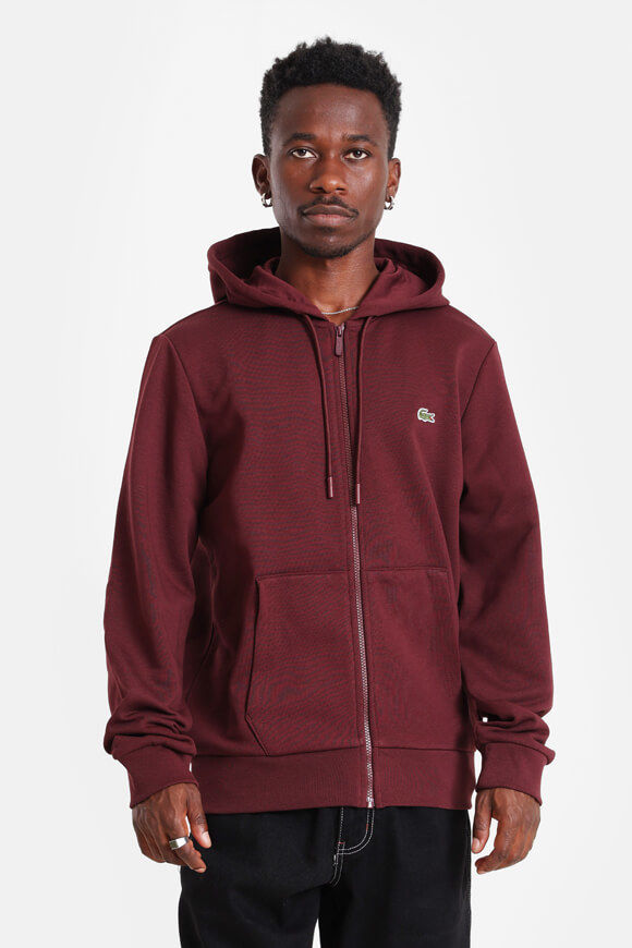 Lacoste Kapuzensweatjacke | Bordeaux | Herren  | L von Lacoste