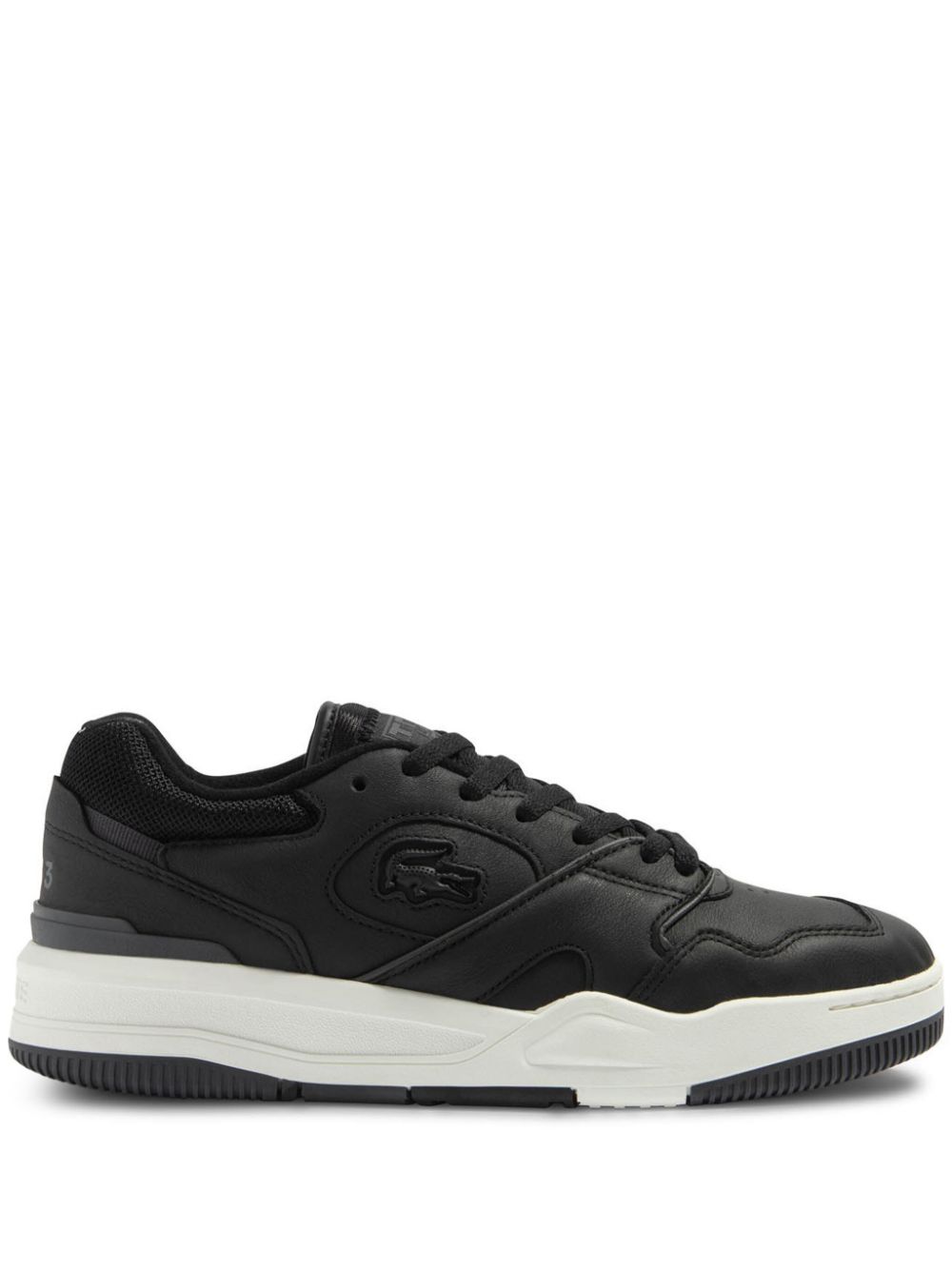 Lacoste Lineshot panelled leather sneakers - Black von Lacoste