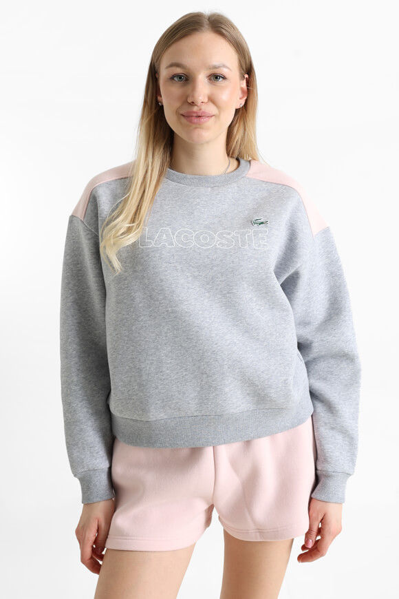 Lacoste Oversize Sweatshirt | Silver Chine + Nidus | Damen  | 34 von Lacoste