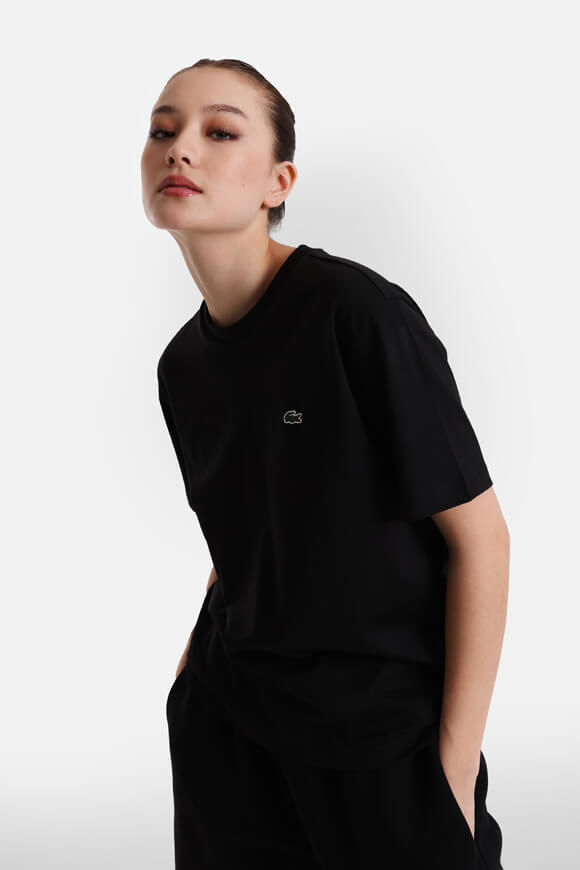 Lacoste Oversize T-Shirt | Black | Damen  | 32 von Lacoste