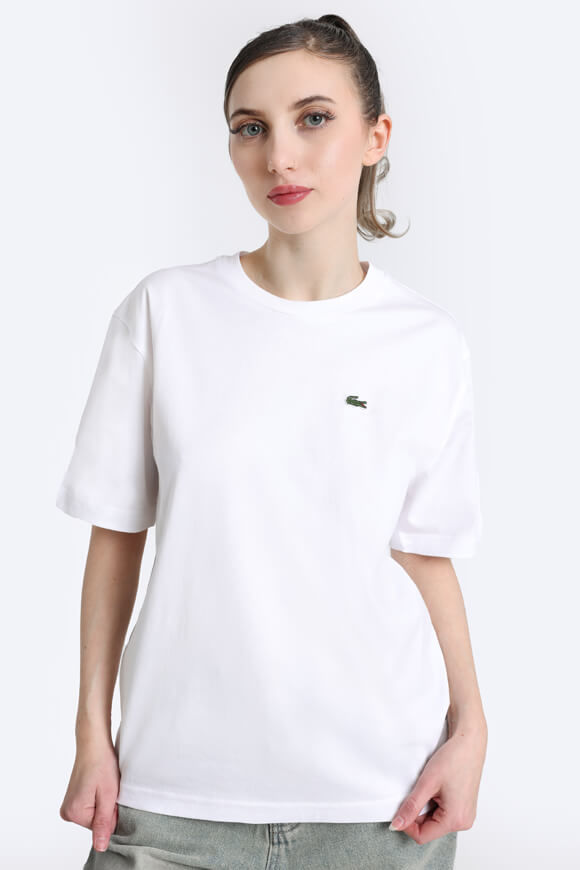 Lacoste Oversize T-Shirt | White | Damen  | 32 von Lacoste