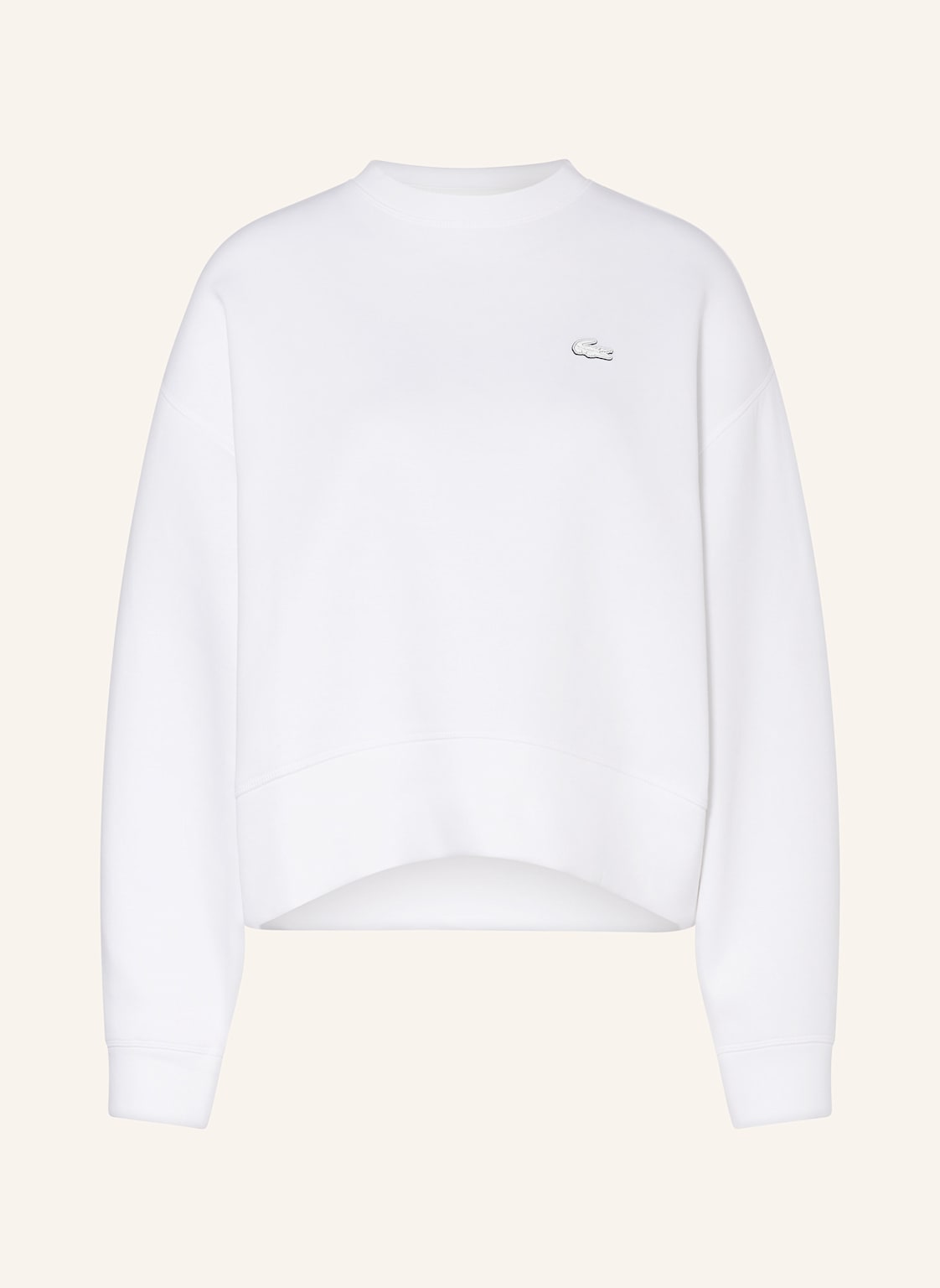 Lacoste Oversized-Sweatshirt weiss Lacoste Oversized-Sweatshirt weiss von Lacoste