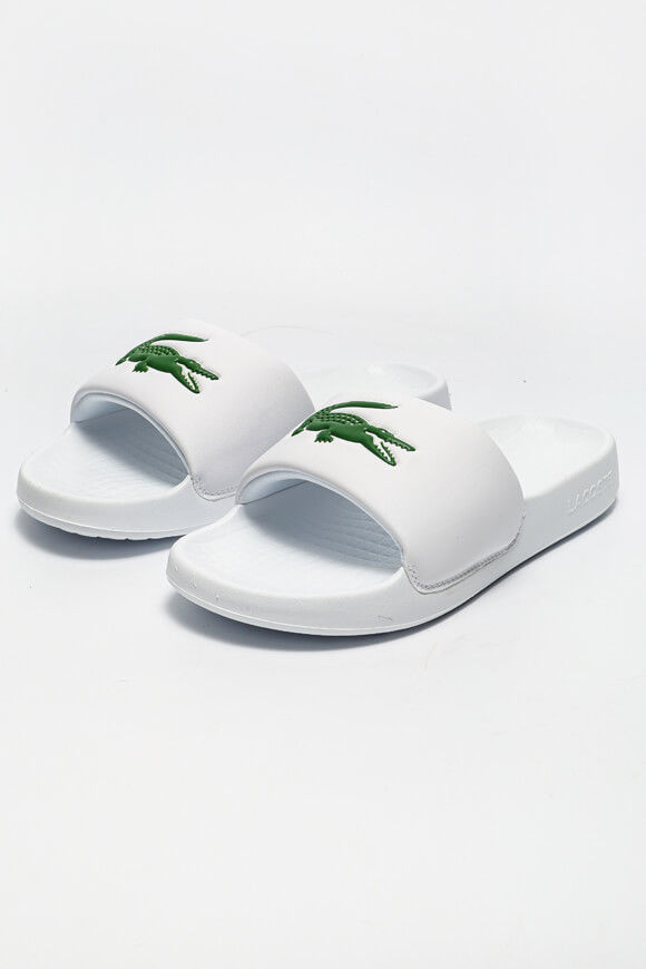 Lacoste Pantoletten | White + Green | Damen  | EU37 von Lacoste