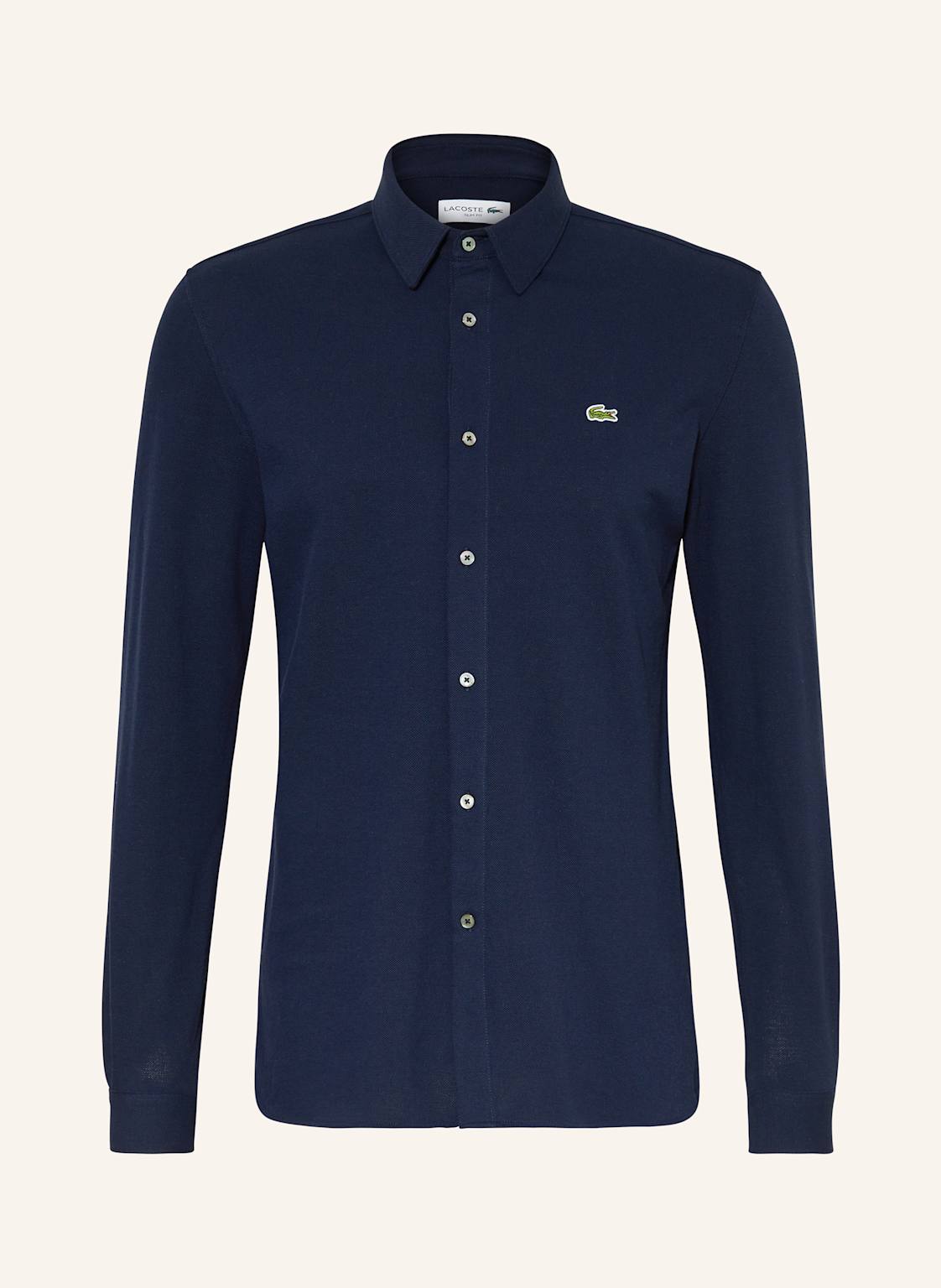 Lacoste Piqué-Hemd Slim Fit blau Lacoste Piqué-Hemd Slim Fit blau von Lacoste