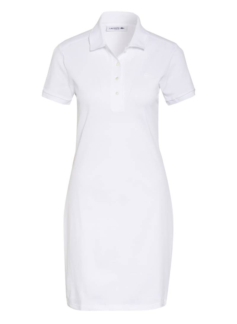 Lacoste Piqué-Polokleid weiss von Lacoste