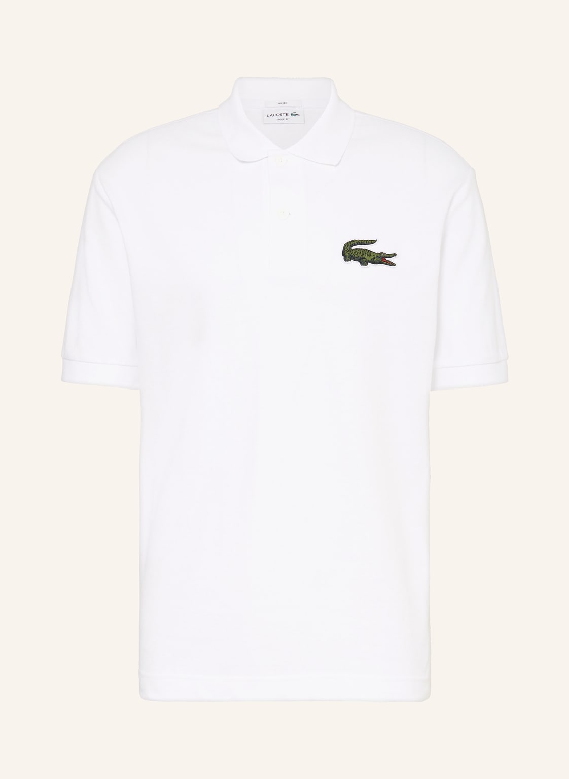 Lacoste Piqué-Poloshirt Loose Fit weiss von Lacoste