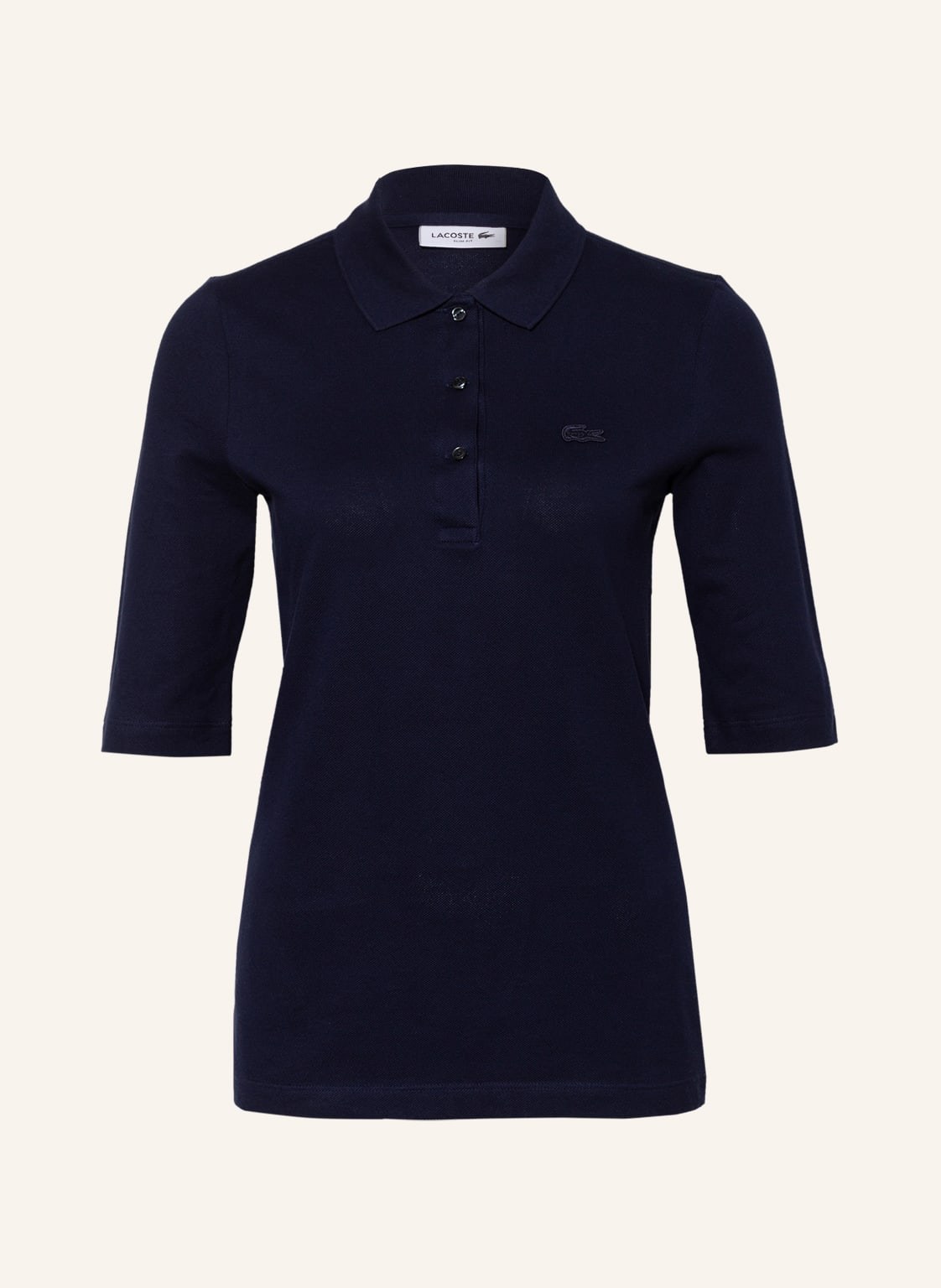 Lacoste Piqué-Poloshirt Mit 3/4-Arm blau von Lacoste