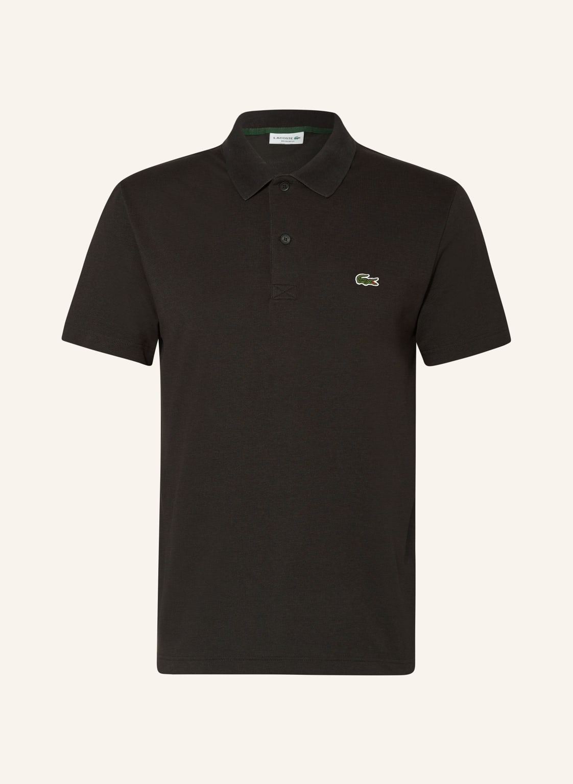 Lacoste Piqué-Poloshirt Regular Fit schwarz von Lacoste