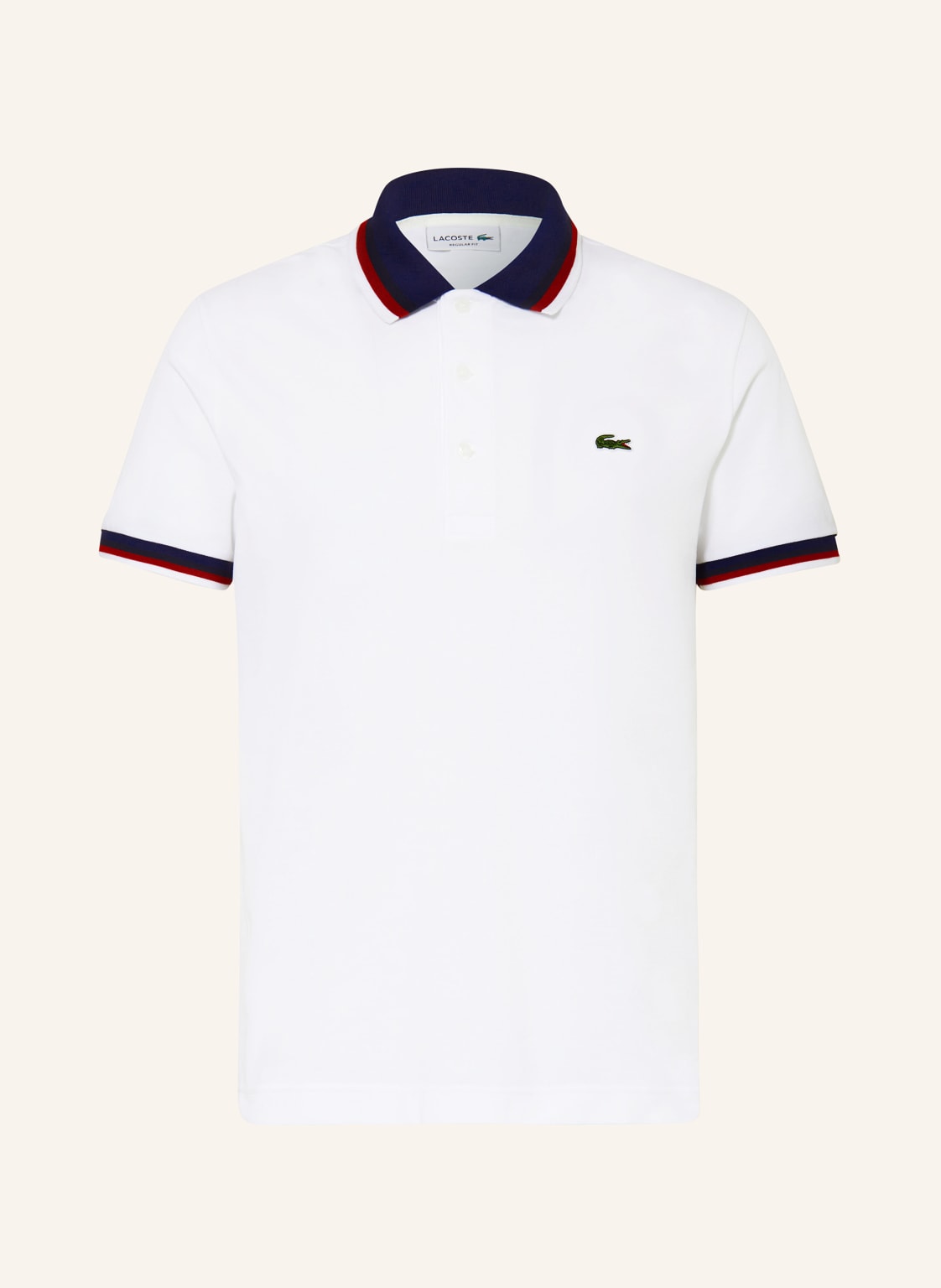 Lacoste Piqué-Poloshirt Regular Fit weiss von Lacoste