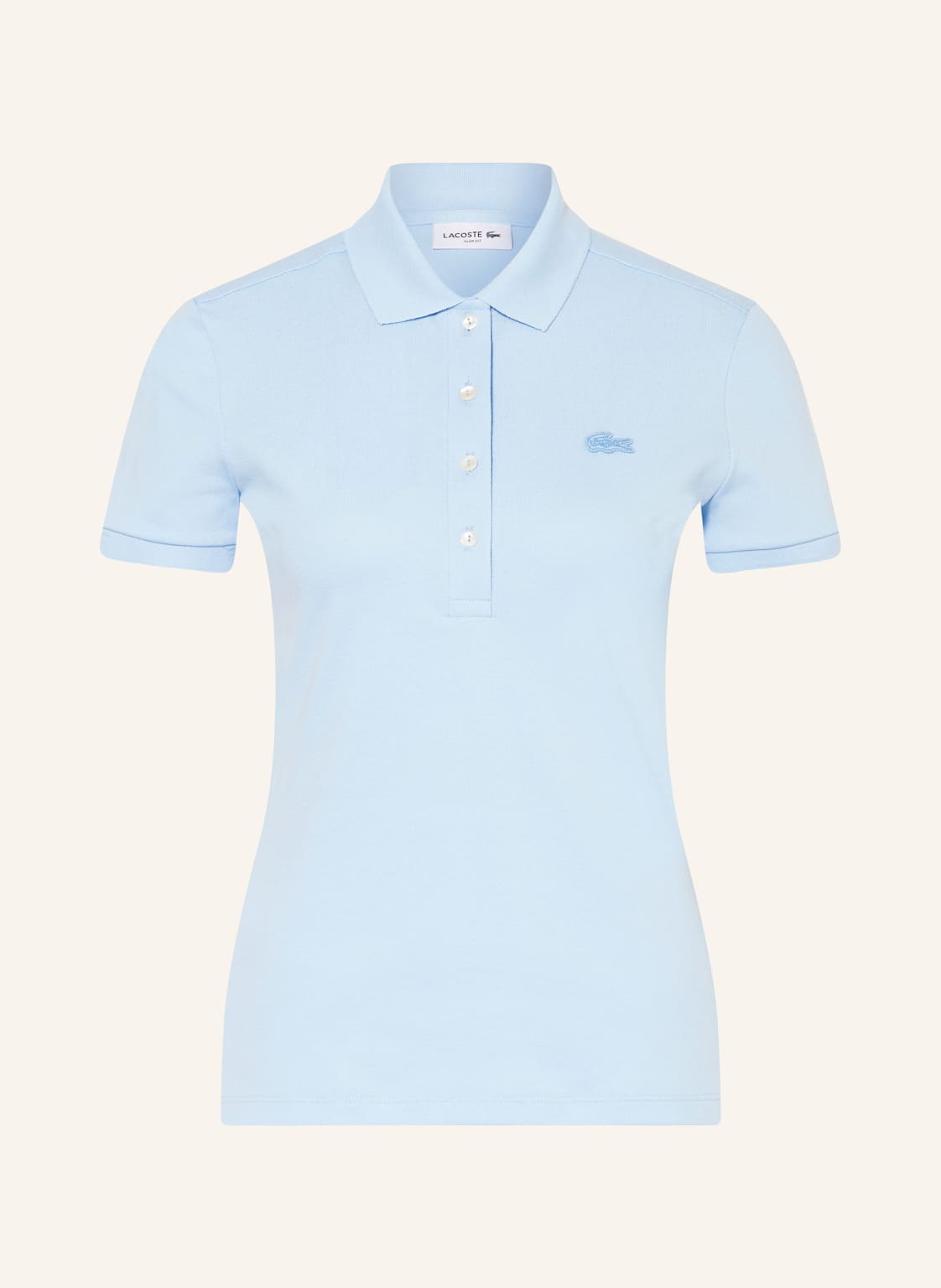 Lacoste Piqué-Poloshirt Slim Fit blau von Lacoste