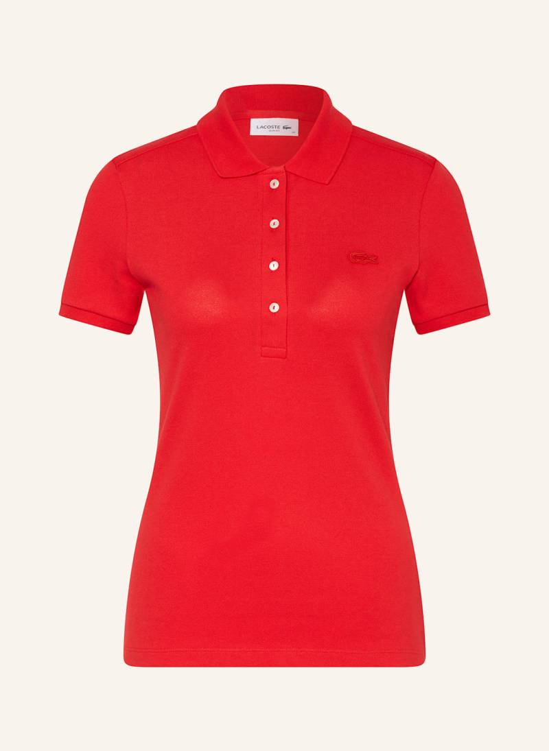 Lacoste Piqué-Poloshirt Slim Fit rot von Lacoste