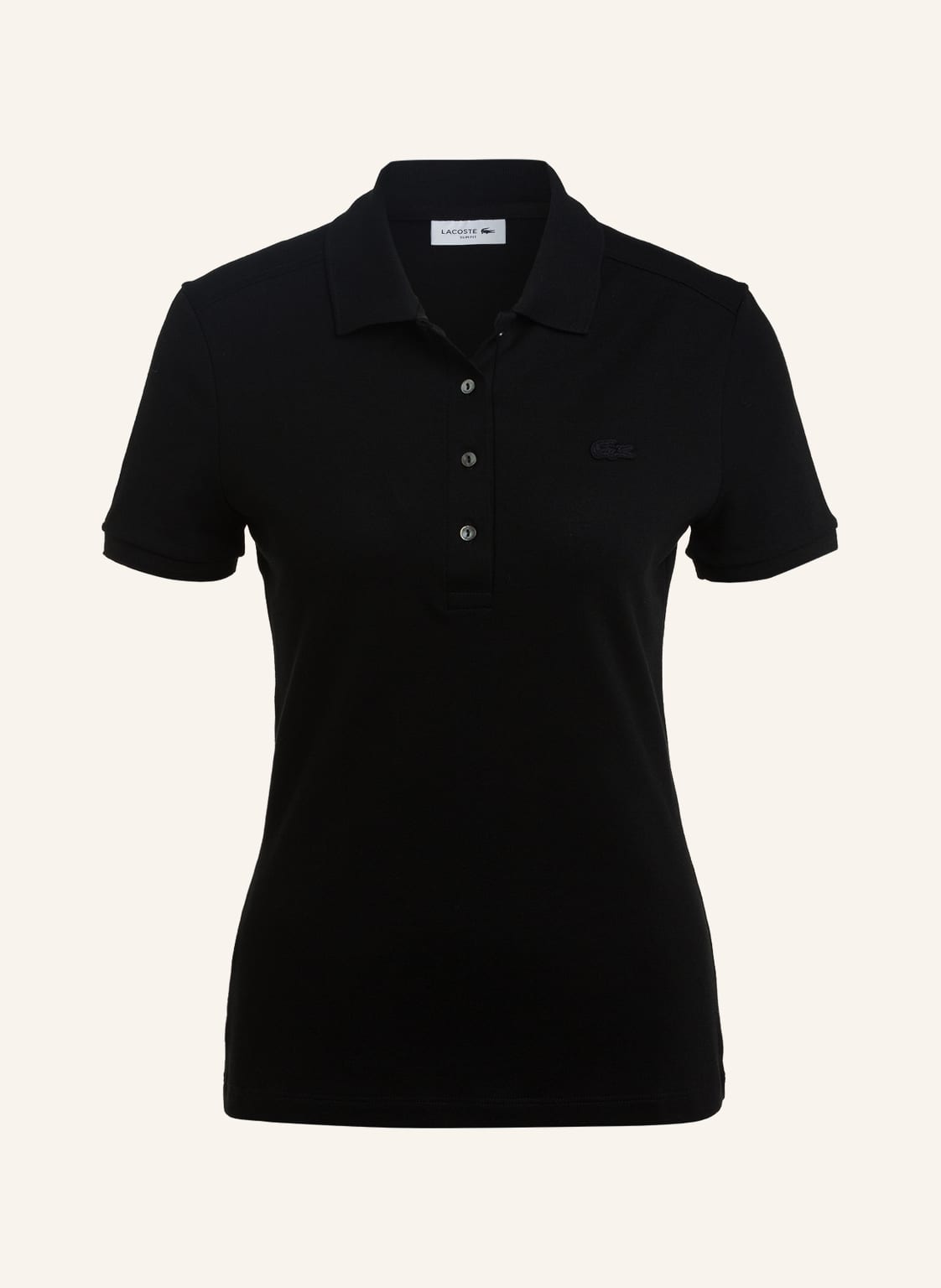Lacoste Piqué-Poloshirt Slim Fit schwarz Lacoste Piqué-Poloshirt Slim Fit schwarz von Lacoste