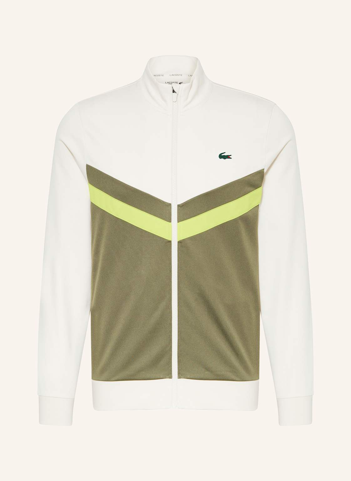 Lacoste Piqué-Trainingsjacke gruen von Lacoste