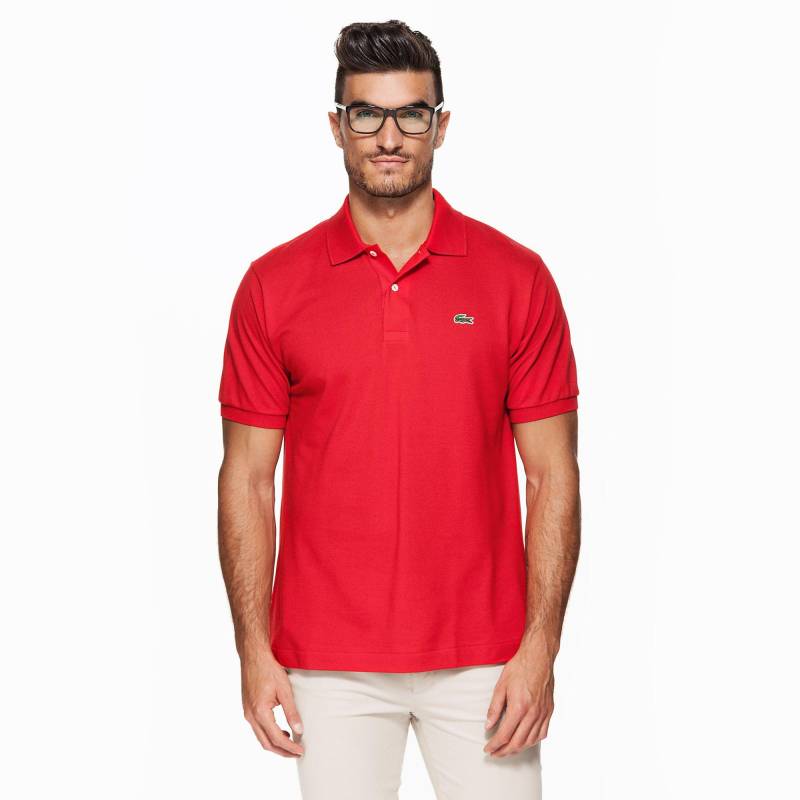 Poloshirt Classic Fit, Kurzarm Herren Rot T3 von LACOSTE