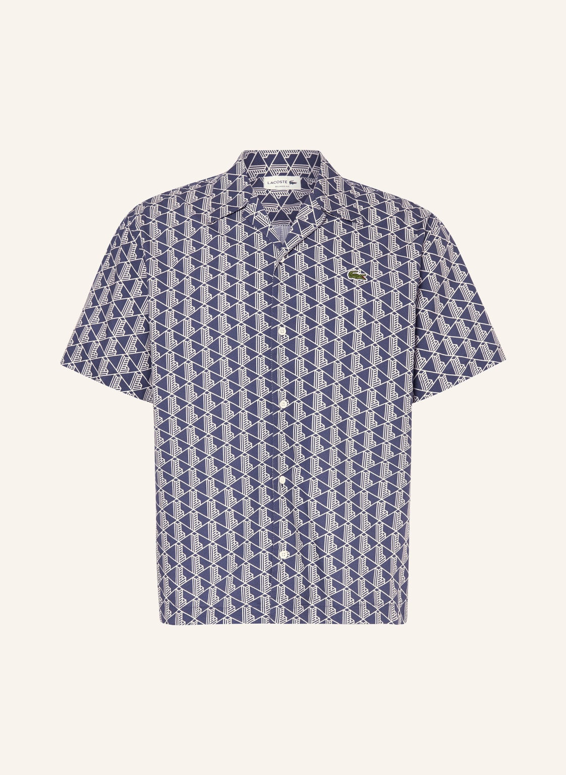 Lacoste Resorthemd Relaxed Fit blau von Lacoste