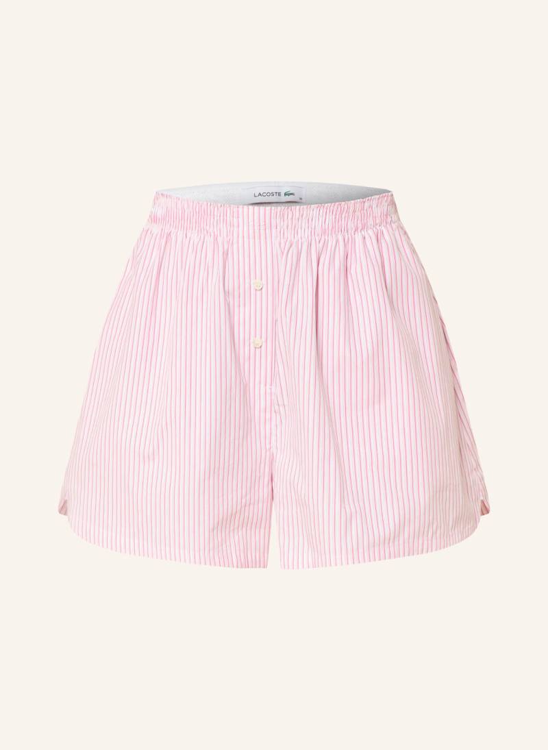 Lacoste Schlafshorts rosa von Lacoste