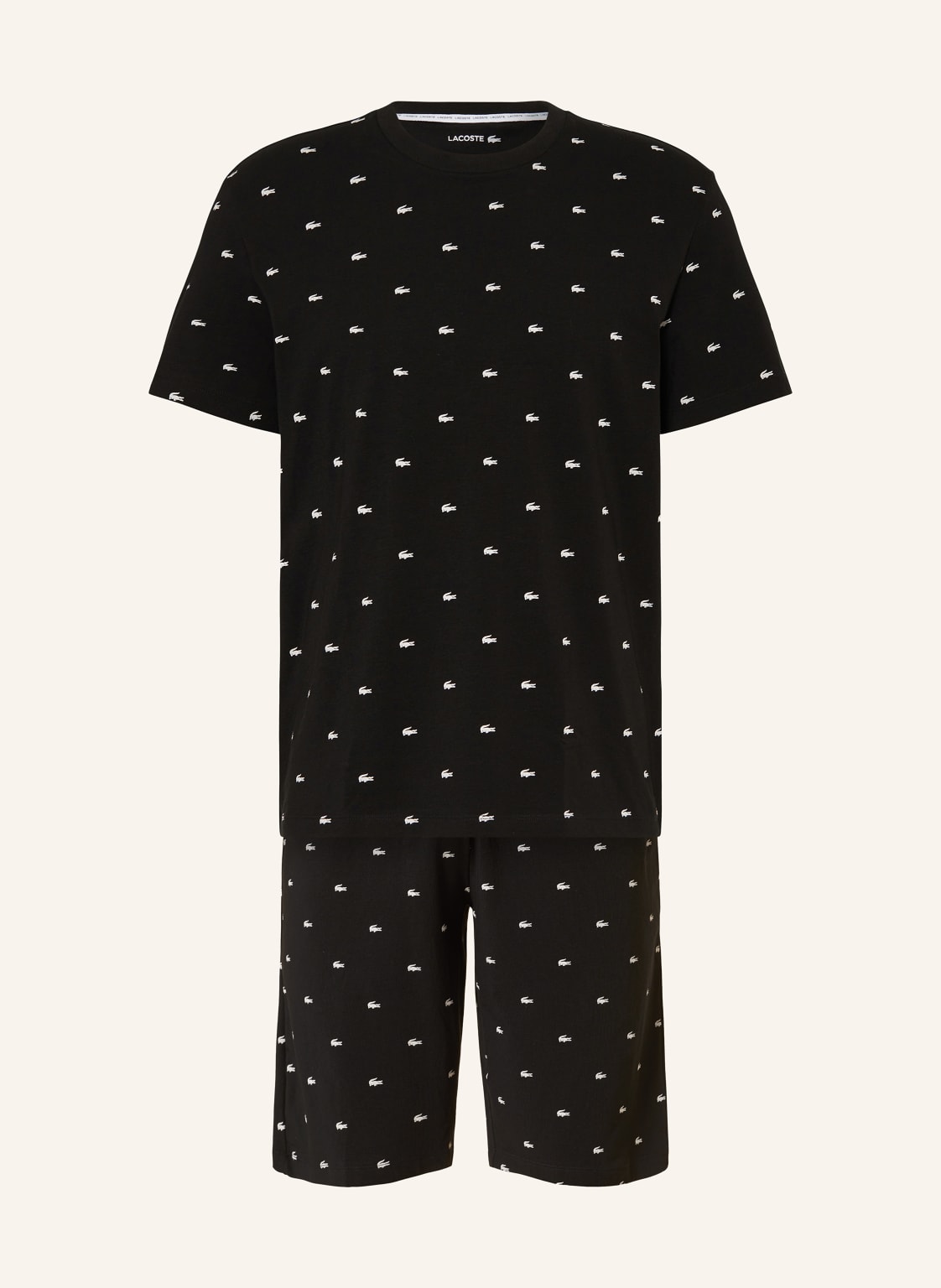 Lacoste Shorty-Schlafanzug schwarz von Lacoste