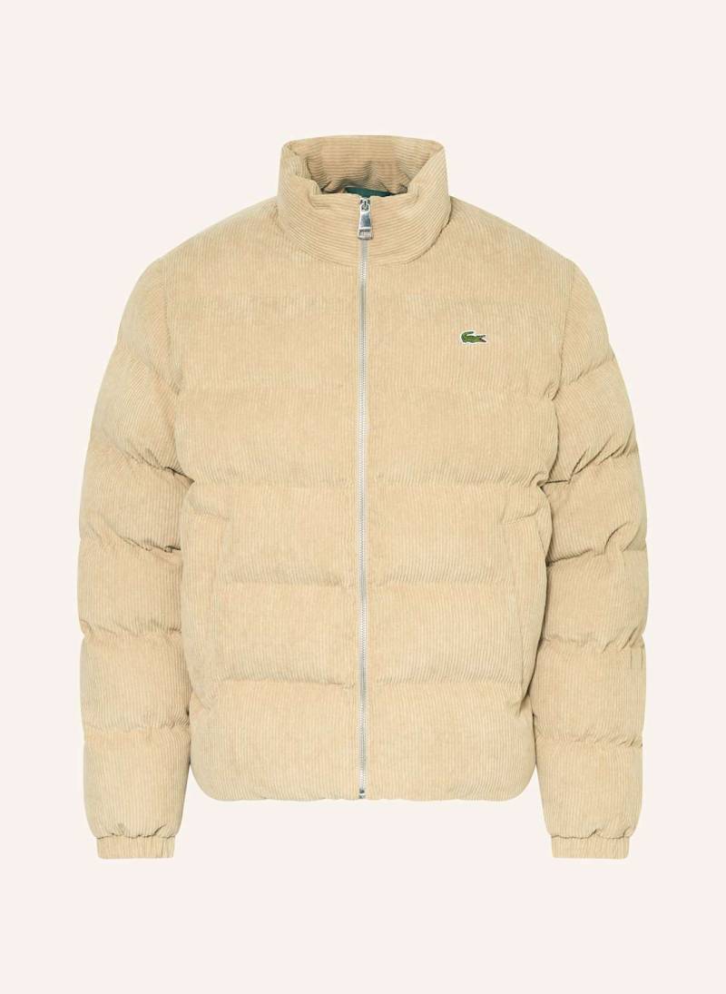 Lacoste Steppjacke Aus Cord braun von Lacoste