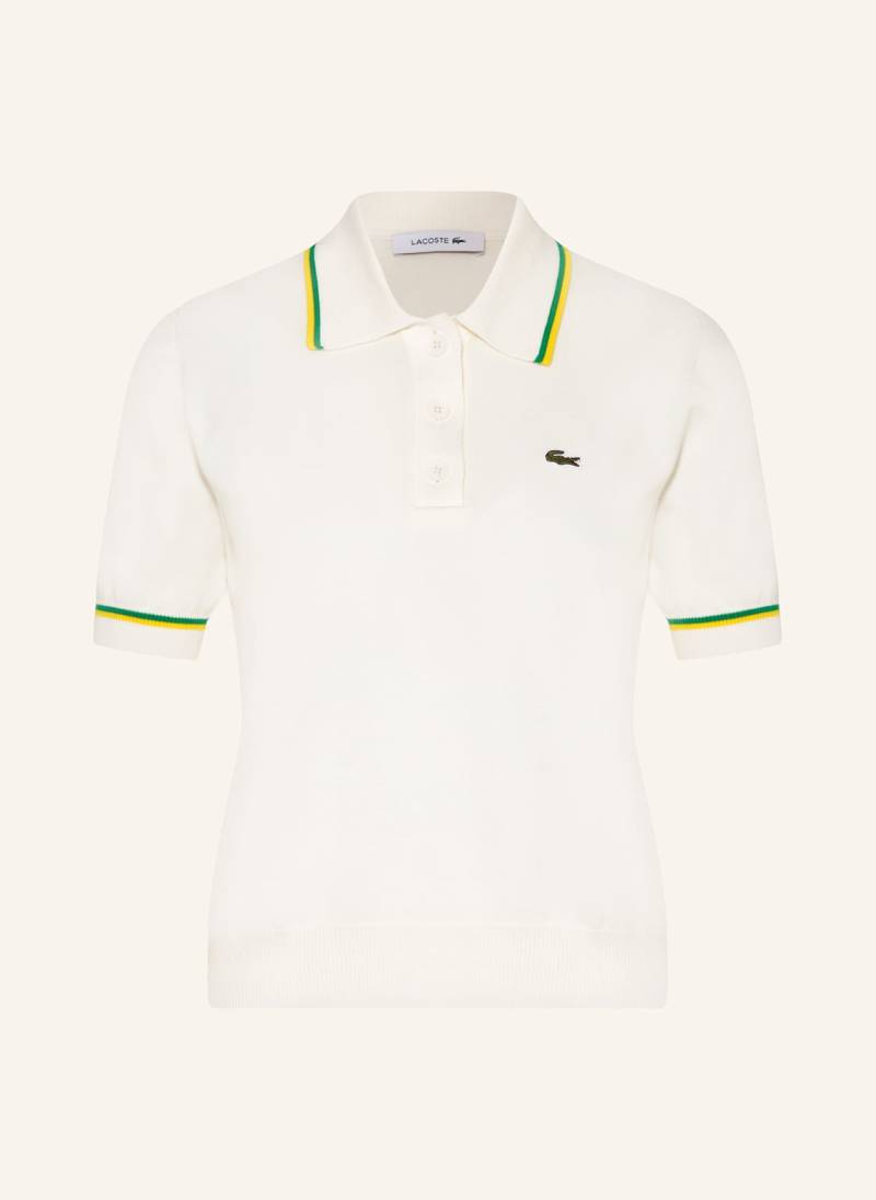 Lacoste Strick-Poloshirt weiss von Lacoste