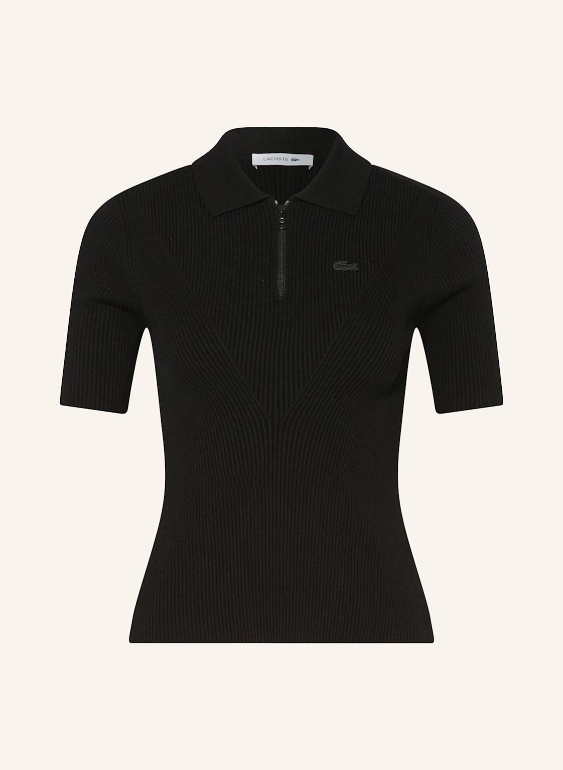 Lacoste Strickshirt schwarz von Lacoste