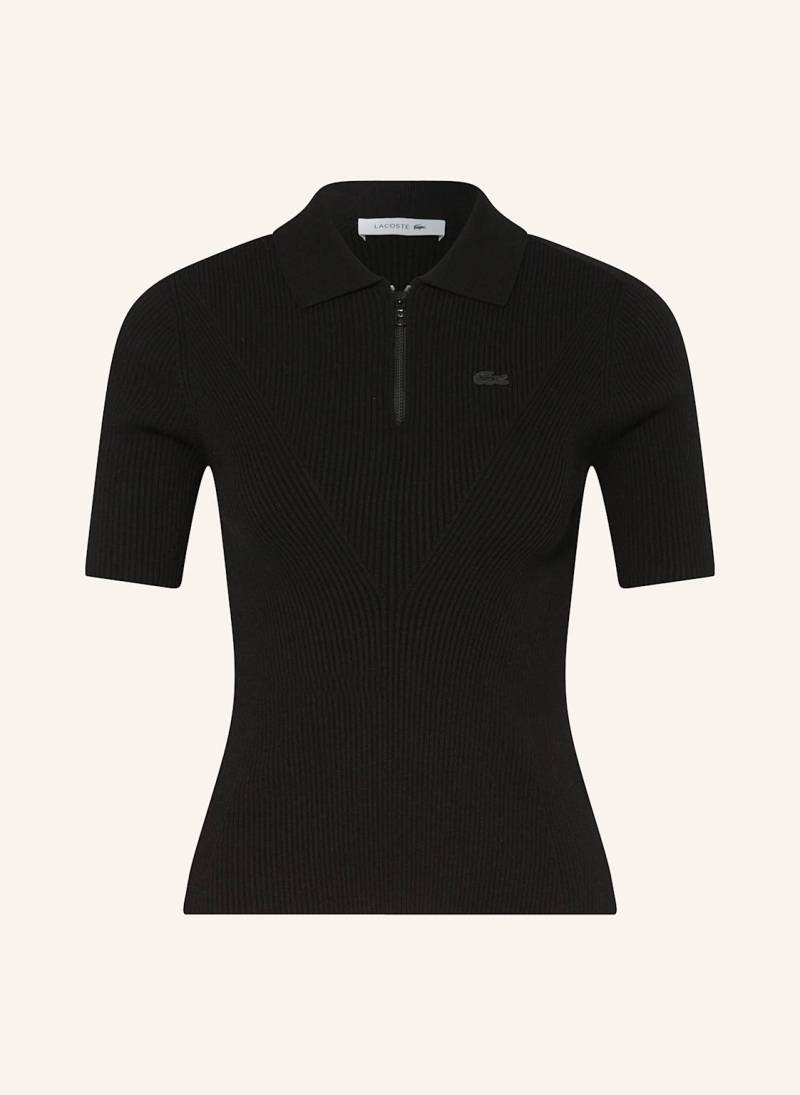 Lacoste Strickshirt schwarz von Lacoste