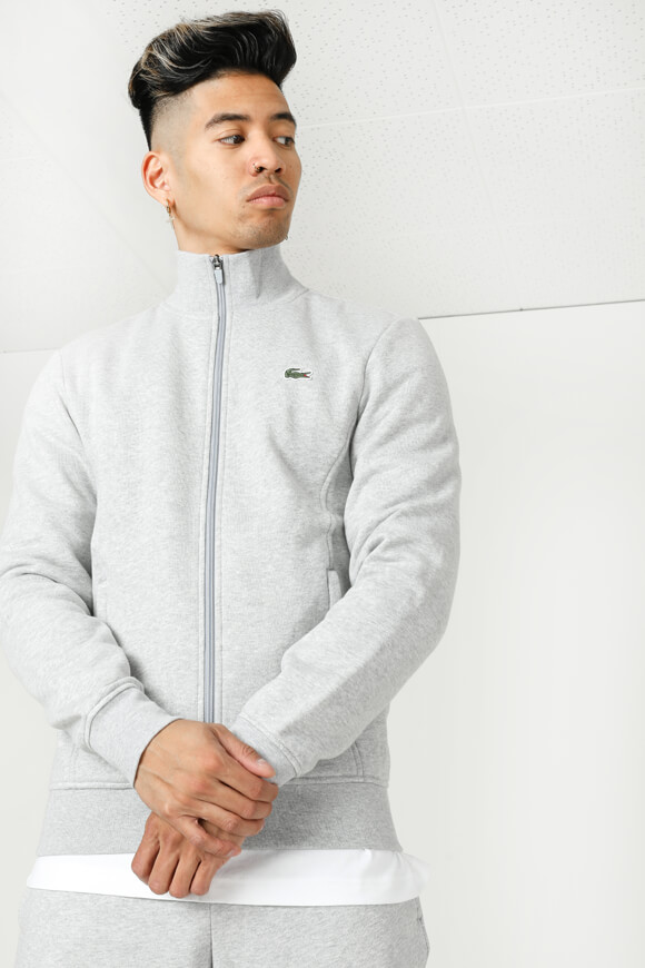 Lacoste Sweatjacke | Hellgrau meliert | Herren  | XXL von Lacoste