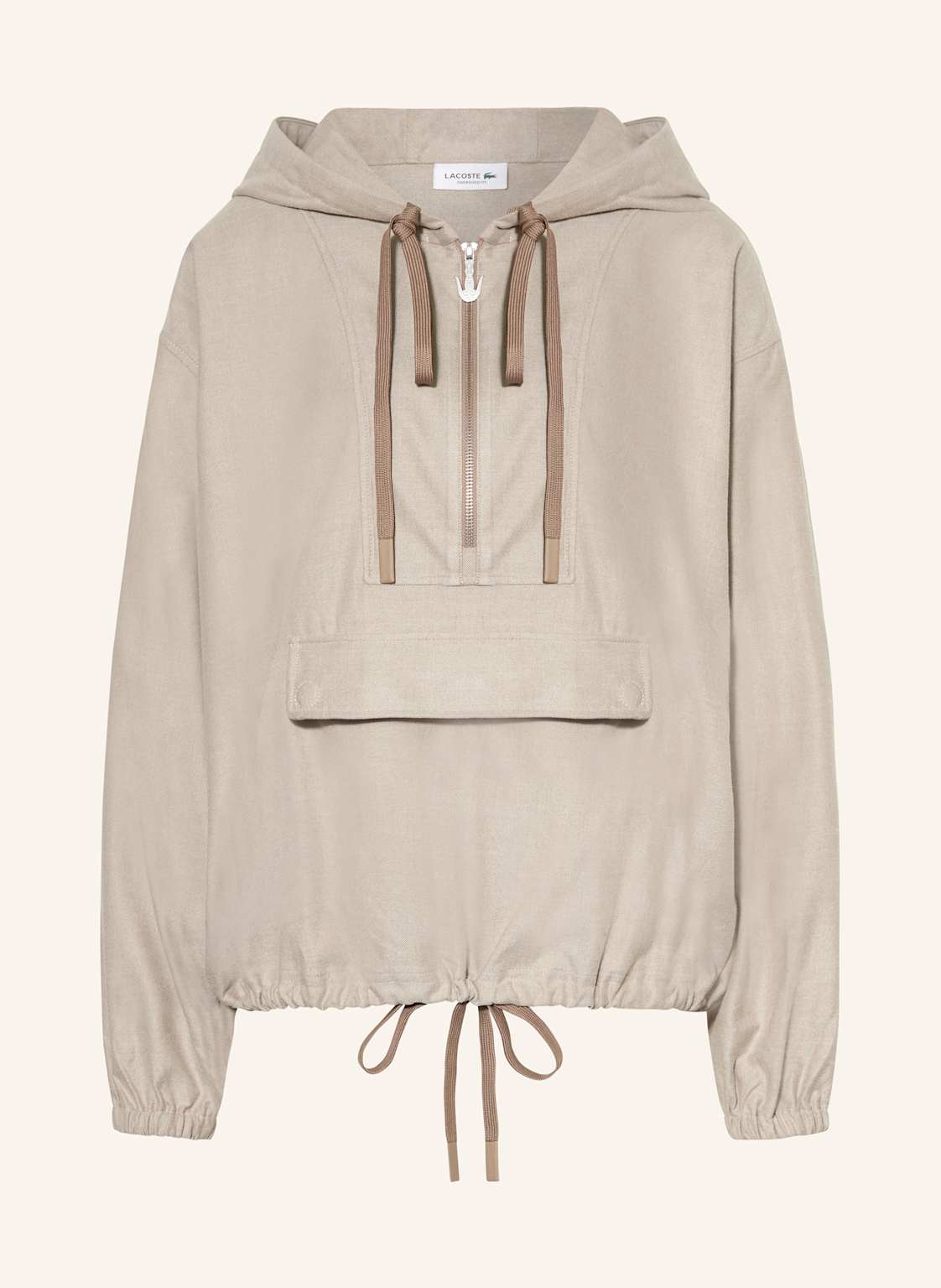 Lacoste Sweatjacke beige von Lacoste