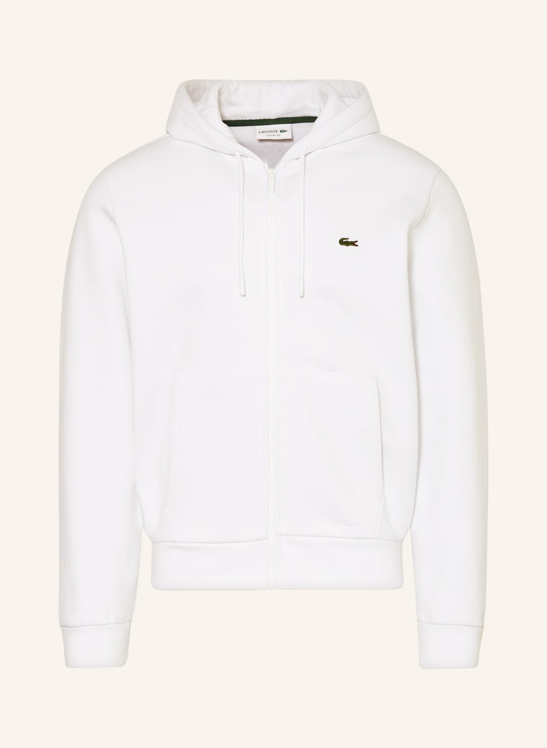 Lacoste Sweatjacke weiss von Lacoste