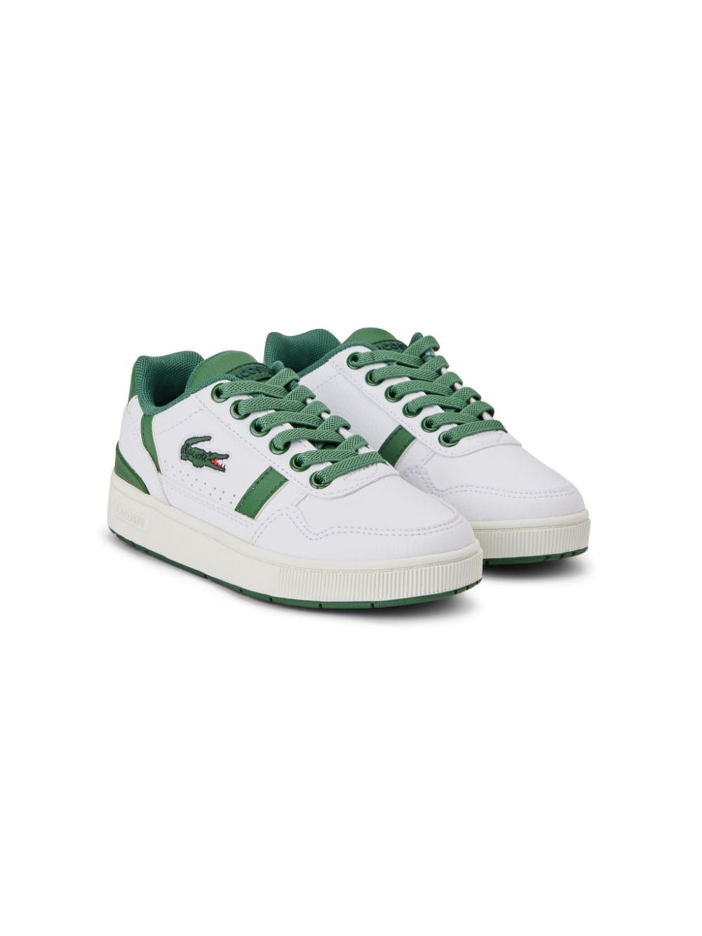 Lacoste T-clip two-tone sneakers - White von Lacoste