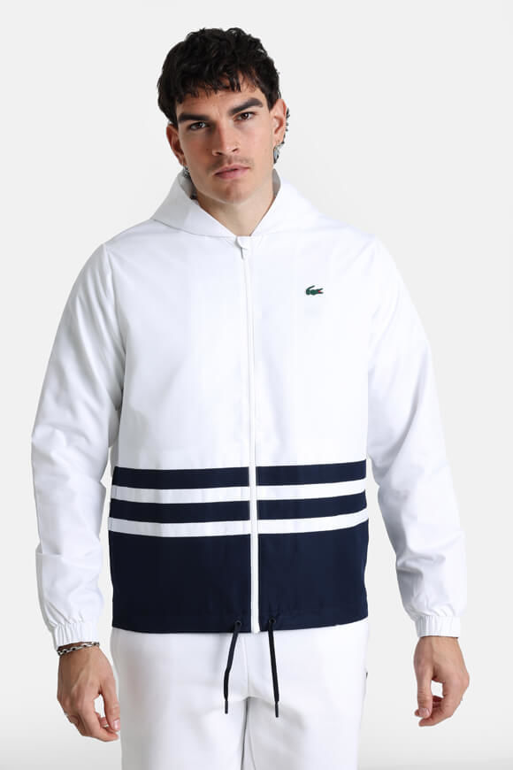 Lacoste Trainingsjacke | White + Navy | Herren  | L von Lacoste