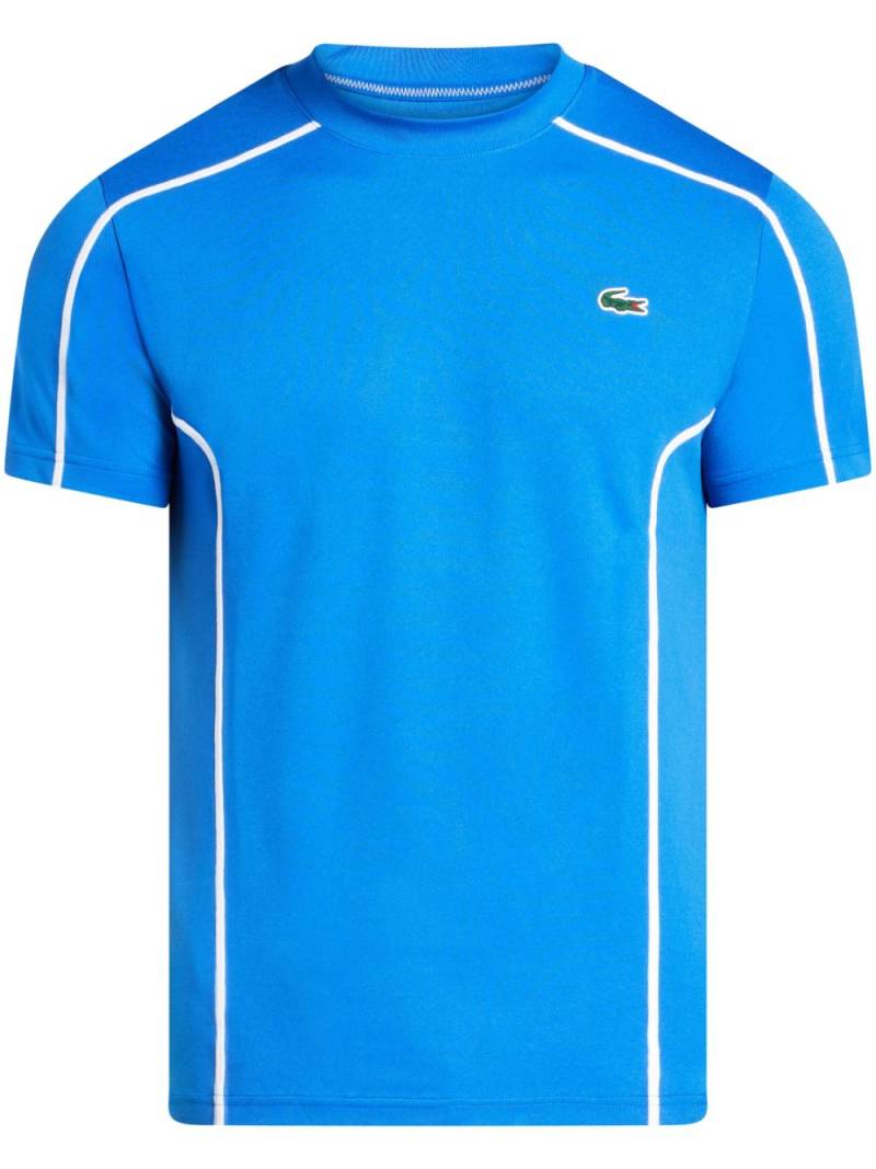 Lacoste Ultra Dry logo-appliqué T-shirt - Blue von Lacoste