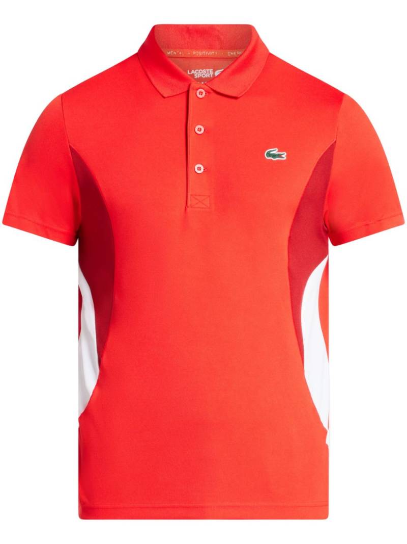 Lacoste Ultra Dry logo-appliqué polo shirt - Red von Lacoste