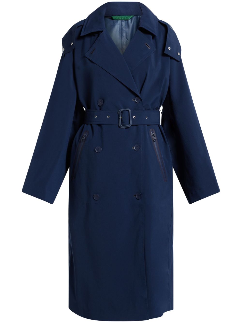 Lacoste belted trench coat - Blue von Lacoste