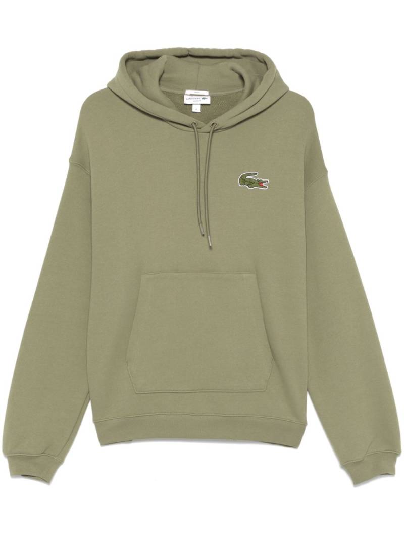 Lacoste chenille logo-patch hoodie - Green von Lacoste