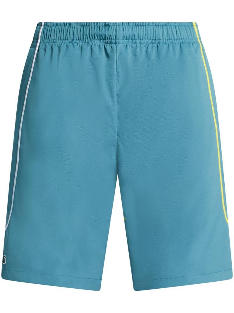 Lacoste contrast-piping taffeta shorts - Blue von Lacoste