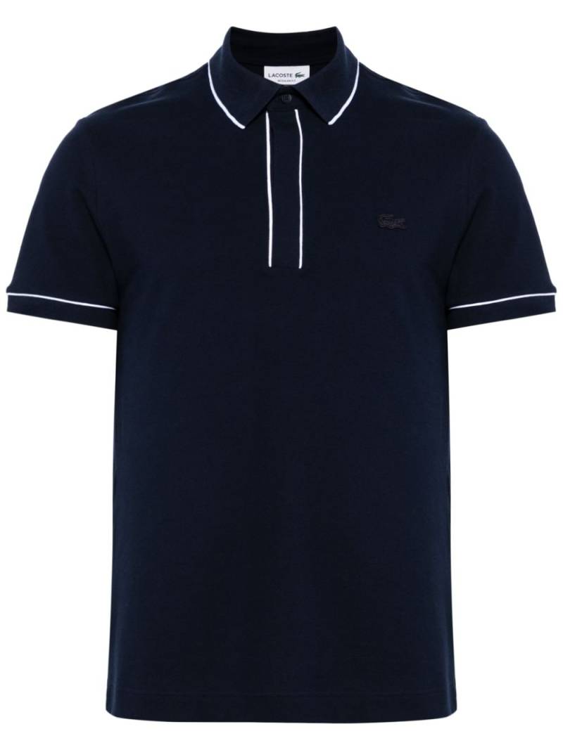 Lacoste contrast-trim polo shirt - Blue von Lacoste