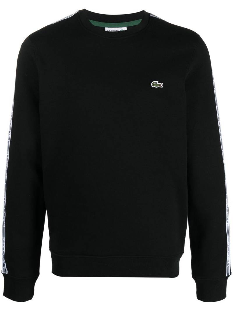 Lacoste crocodile-patch crewneck sweatshirt - Black von Lacoste