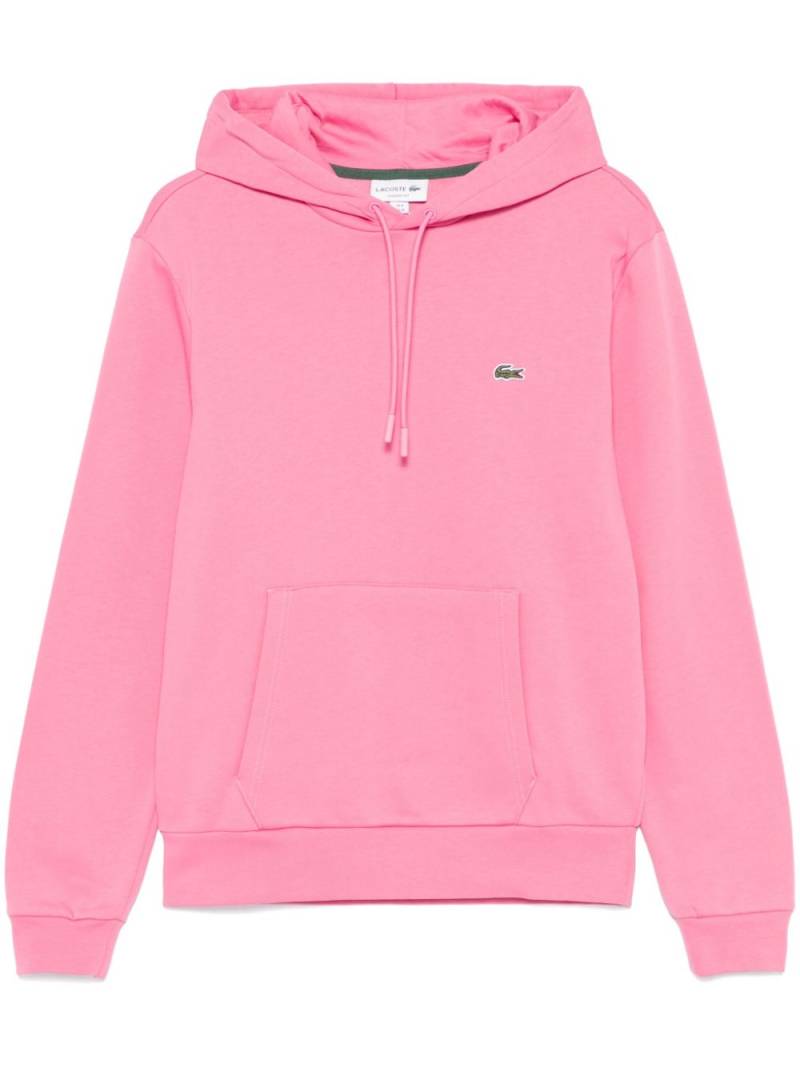 Lacoste crocodile-patch hoodie - Pink von Lacoste