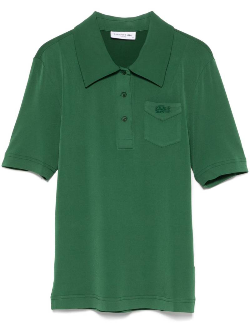 Lacoste crocodile-patch polo top - Green von Lacoste