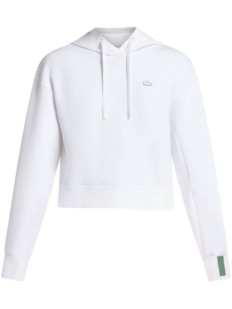 Lacoste cropped hooded sweatshirt - White von Lacoste