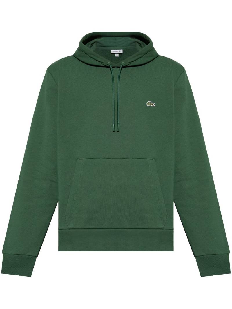 Lacoste embroidered fleece hoodie - Green von Lacoste