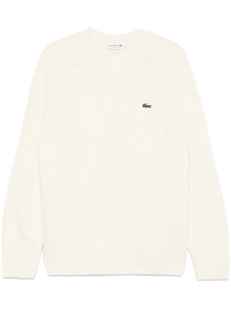 Lacoste embroidered-logo sweater - White von Lacoste