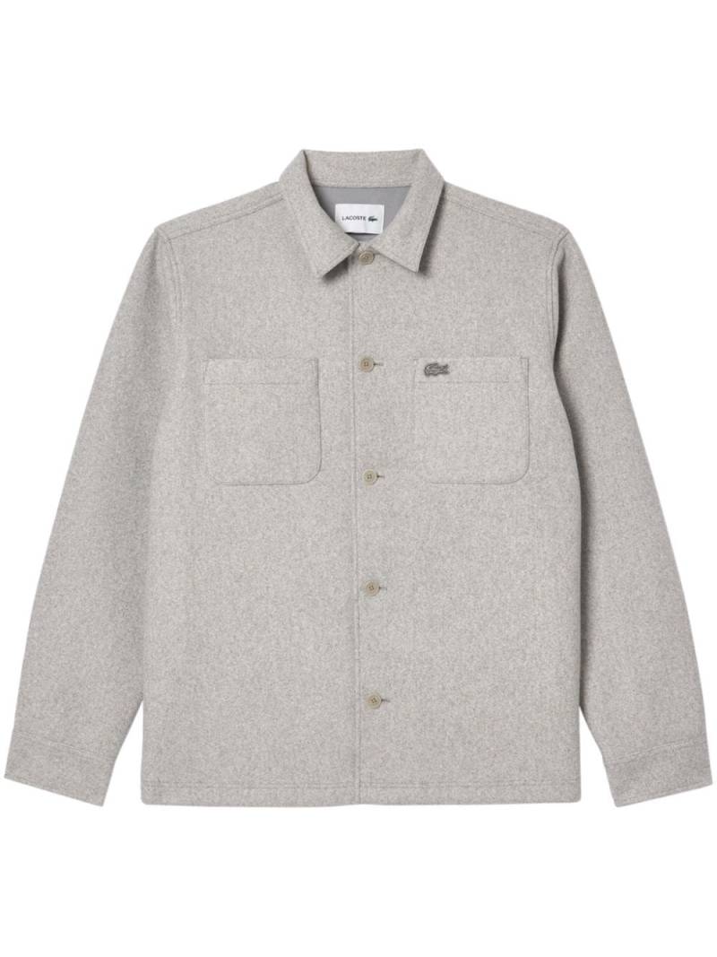 Lacoste flannel shirt jacket - Grey von Lacoste