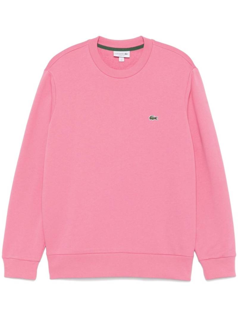 Lacoste fleece crew-neck sweatshirt - Pink von Lacoste