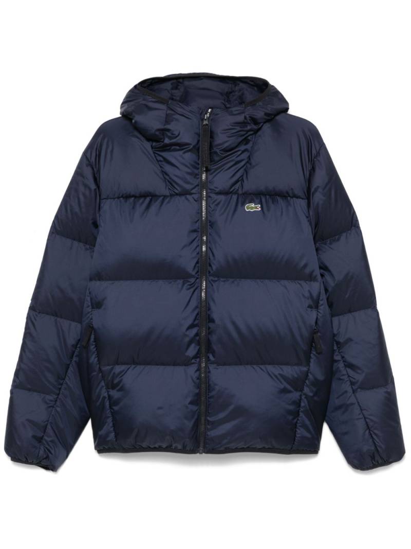 Lacoste hooded padded jacket - Blue von Lacoste