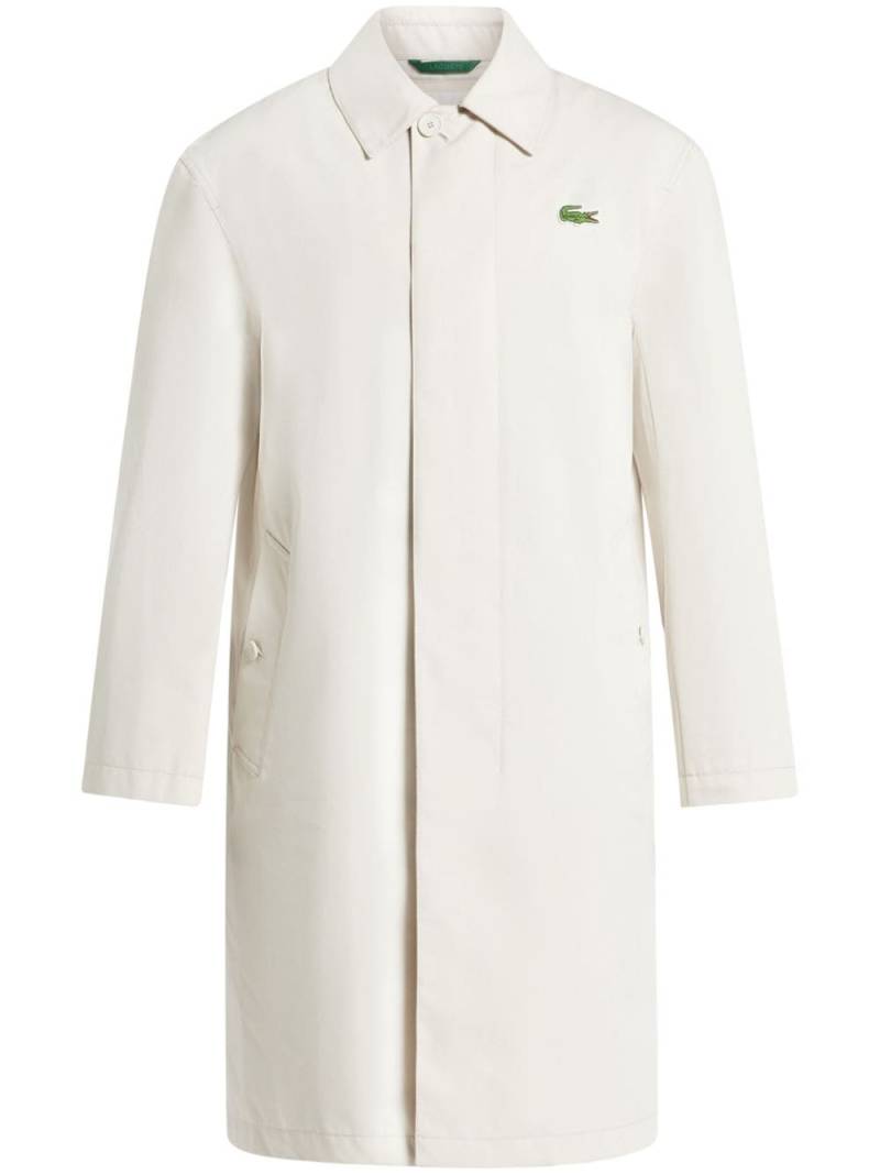 Lacoste lightweight showerproof trench coat - Neutrals von Lacoste