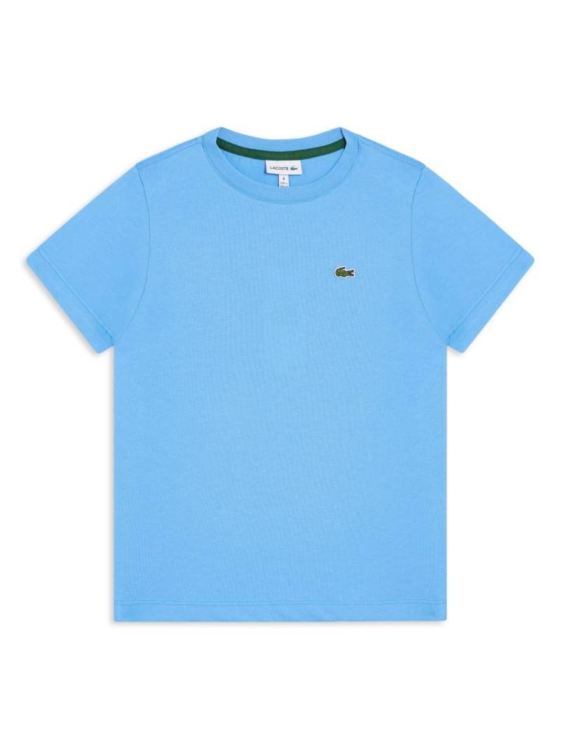 Lacoste logo-appliqué cotton t-shirt - Blue von Lacoste