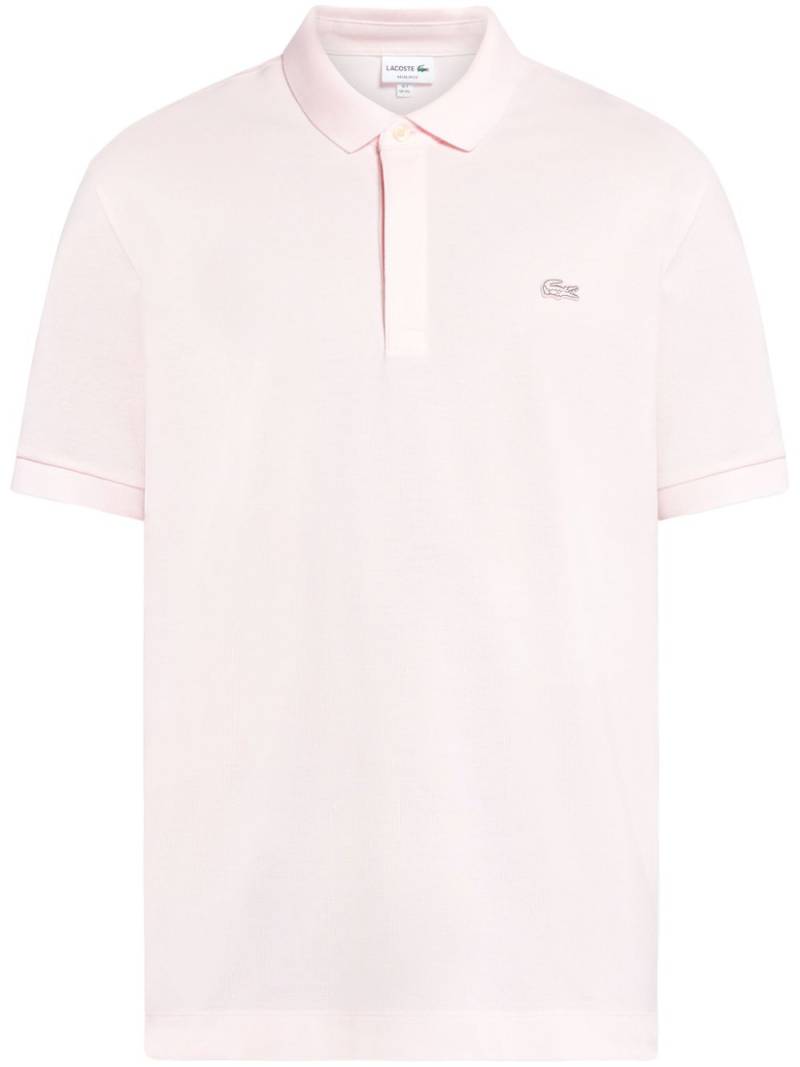 Lacoste logo-appliqué short-sleeved polo shirt - Pink von Lacoste