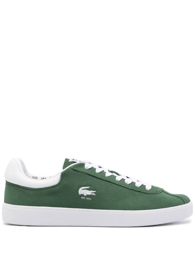 Lacoste logo-debossed suede sneakers - Green von Lacoste