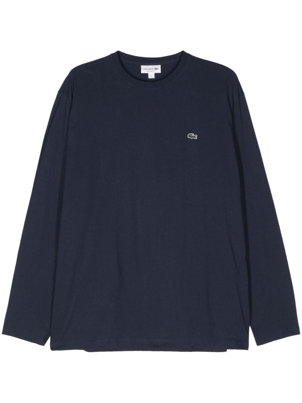 Lacoste logo-embroidered T-shirt - Blue von Lacoste